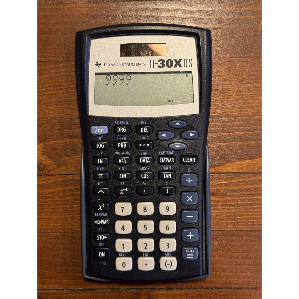 Texas Instruments TI-30X IIS 2-Line  Scientific‎ Calculator Solar Battery